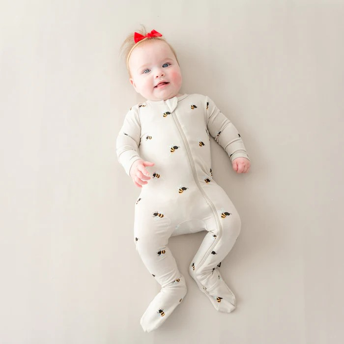 Kyte Baby Bee Mine Zipper Footie