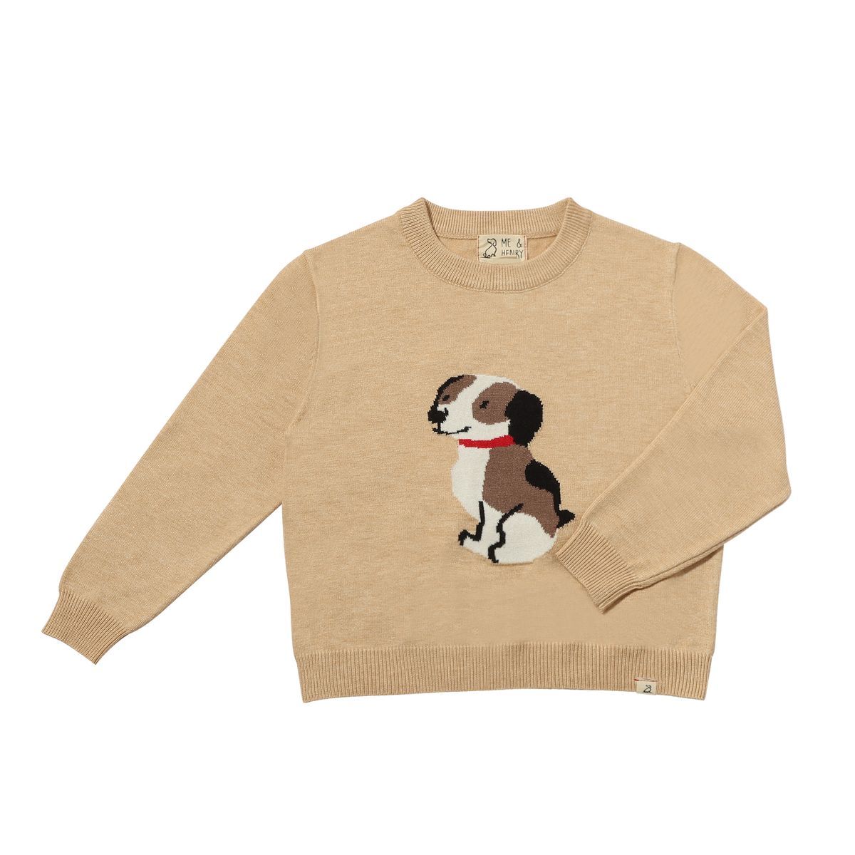 Me &amp; Henry Puppy Sweater Tan