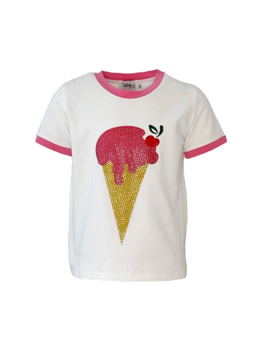 Lola and the Boys Crystal Ice Cream Tee