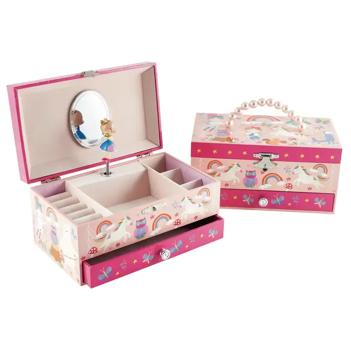 Floss and Rock Rainbow Woodland Jewelry Box
