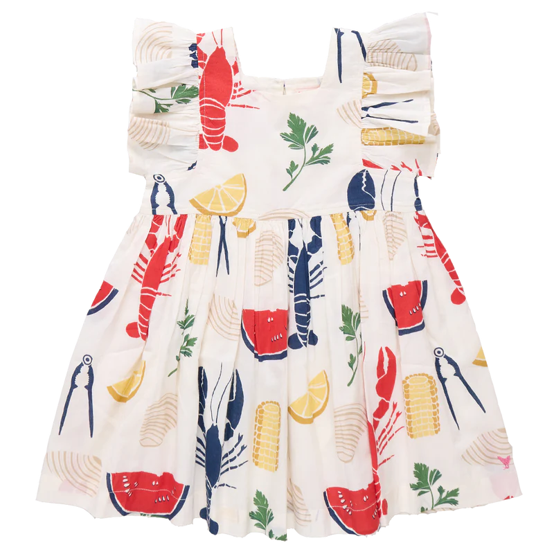 Pink Chicken Elsie Dress- Clam Bake