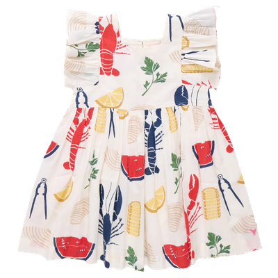 Pink Chicken Elsie Dress- Clam Bake