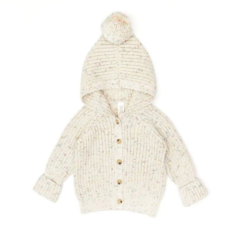 Hooded Sweater Natural Confetti