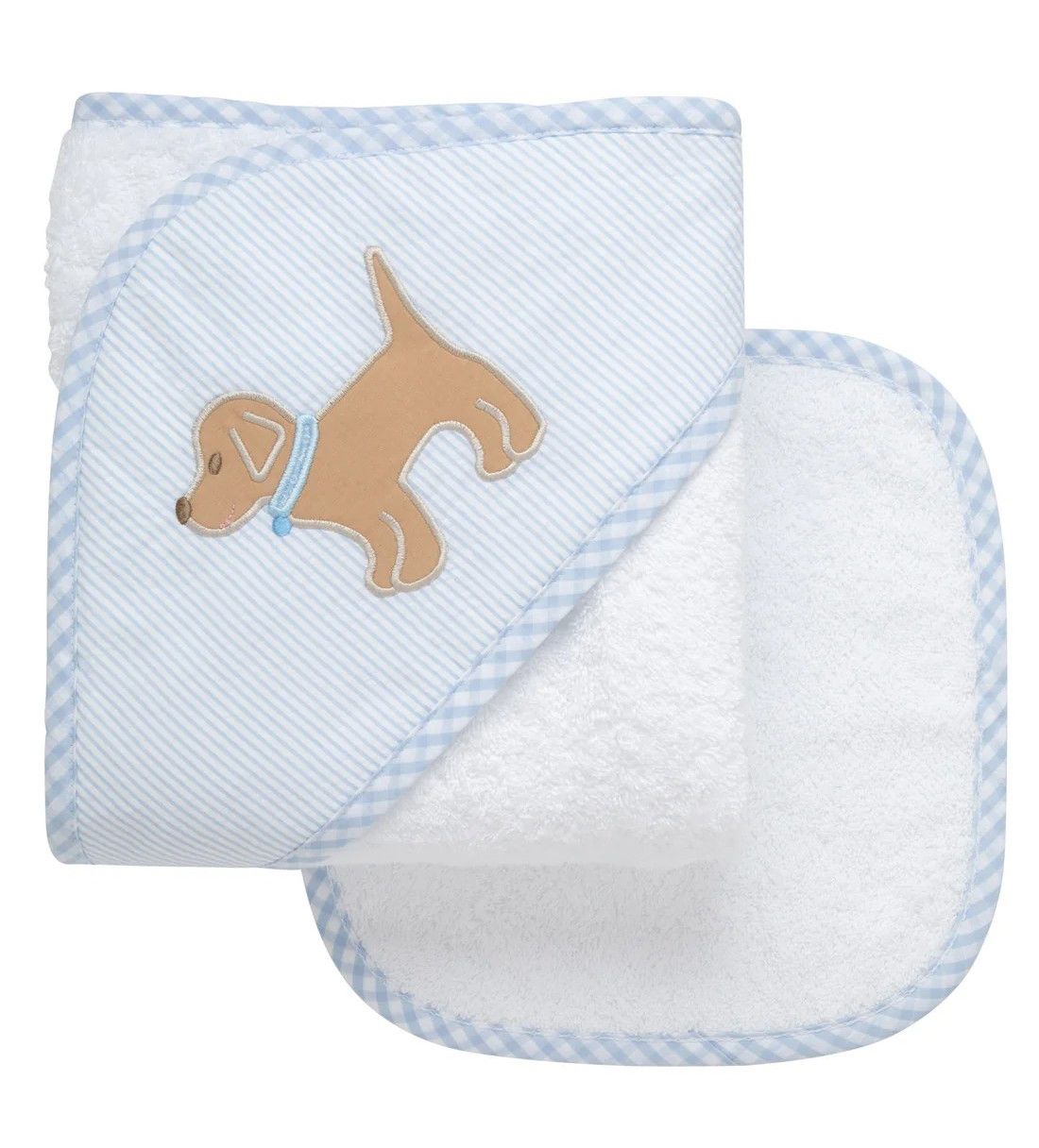 Hooded Towel Blue Puppy