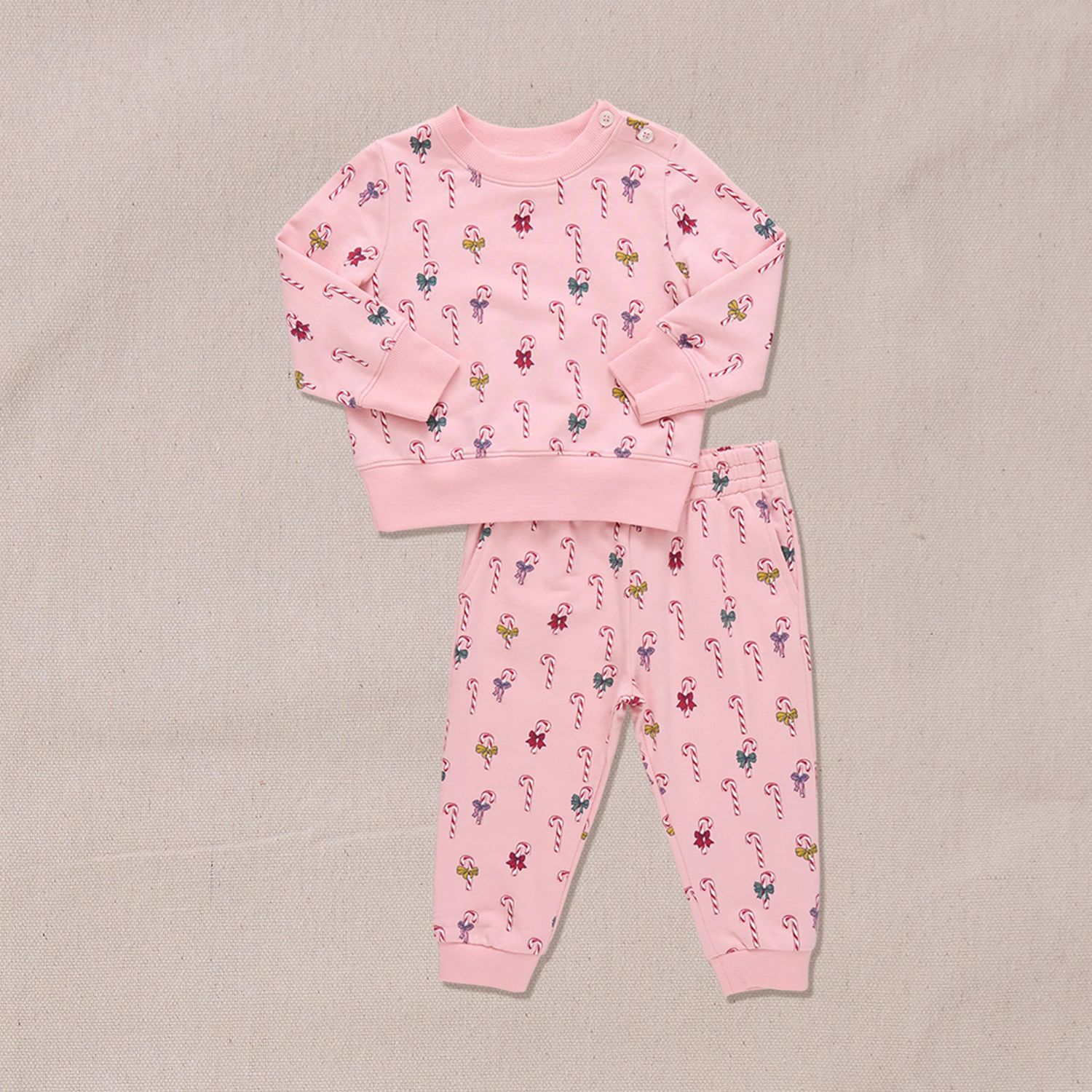 Pink Chicken Jax Jogger Set Mini Candy Cane
