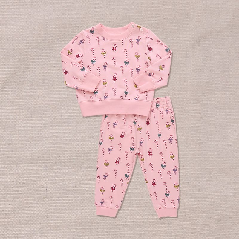 Pink Chicken Jax Jogger Set Mini Candy Cane