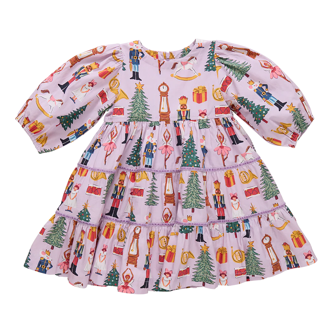 Pink Chicken Peachy Dress Lavender Nutcracker