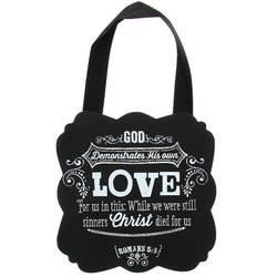 Chalkboard God Demonstrates His Own Love Plaque