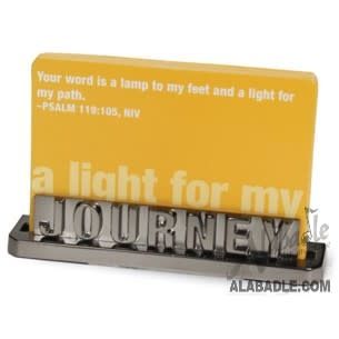 Journey Metal Scripture Card Holder