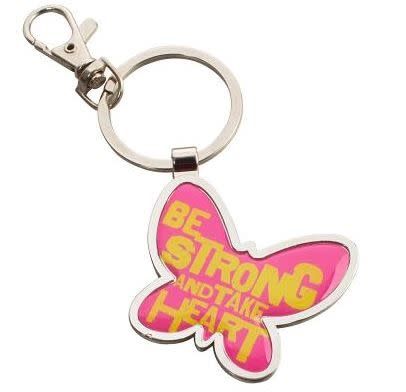 Be Strong and Take Heart Keyring