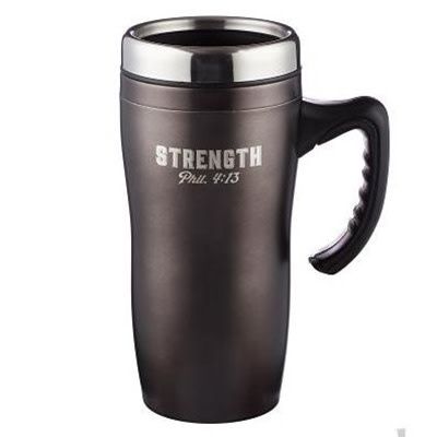 Steel Strength Travel Mug Brown