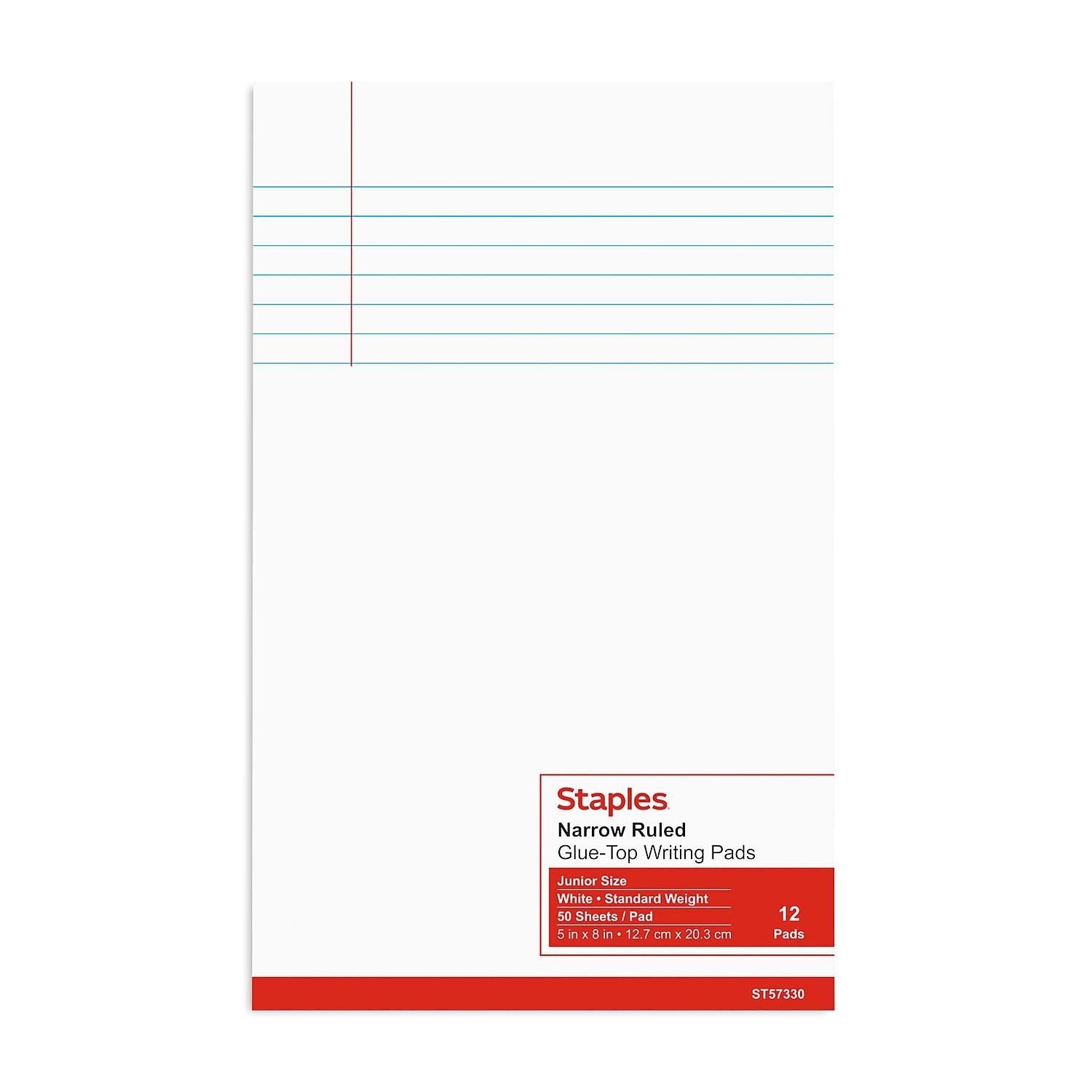 Staples Junior Writing Pad
