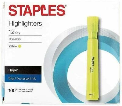 Staples Yellow Highlighter