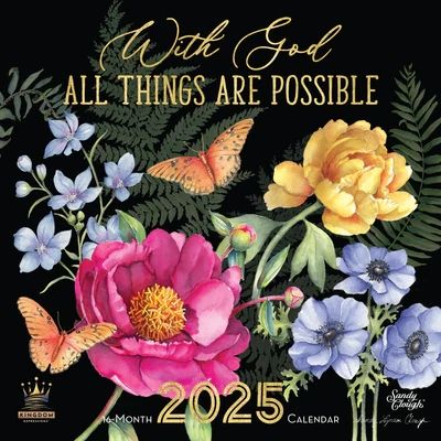 2025 Calendar - With God all things are possible