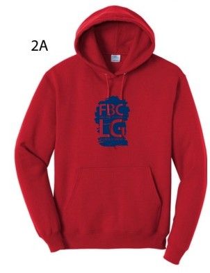 FBCLG is the place to be Hoodie Sweatshirt Red/Navy