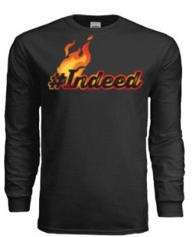 #Indeed Long Sleeve T-Shirt Black