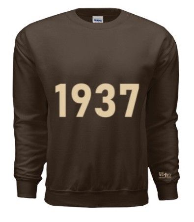 1937 Crewneck Sweatshirt Brown/Cream