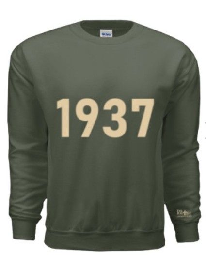 1937 Crewneck Sweatshirt Olive/Tan