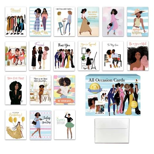 All Occasion Cards 6 girls (blue)