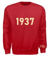 1937 Crewneck Sweatshirt Red/Cream