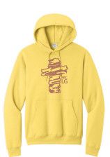 Rugged Cross Hoodie Sweatshirt Yellow/Brown