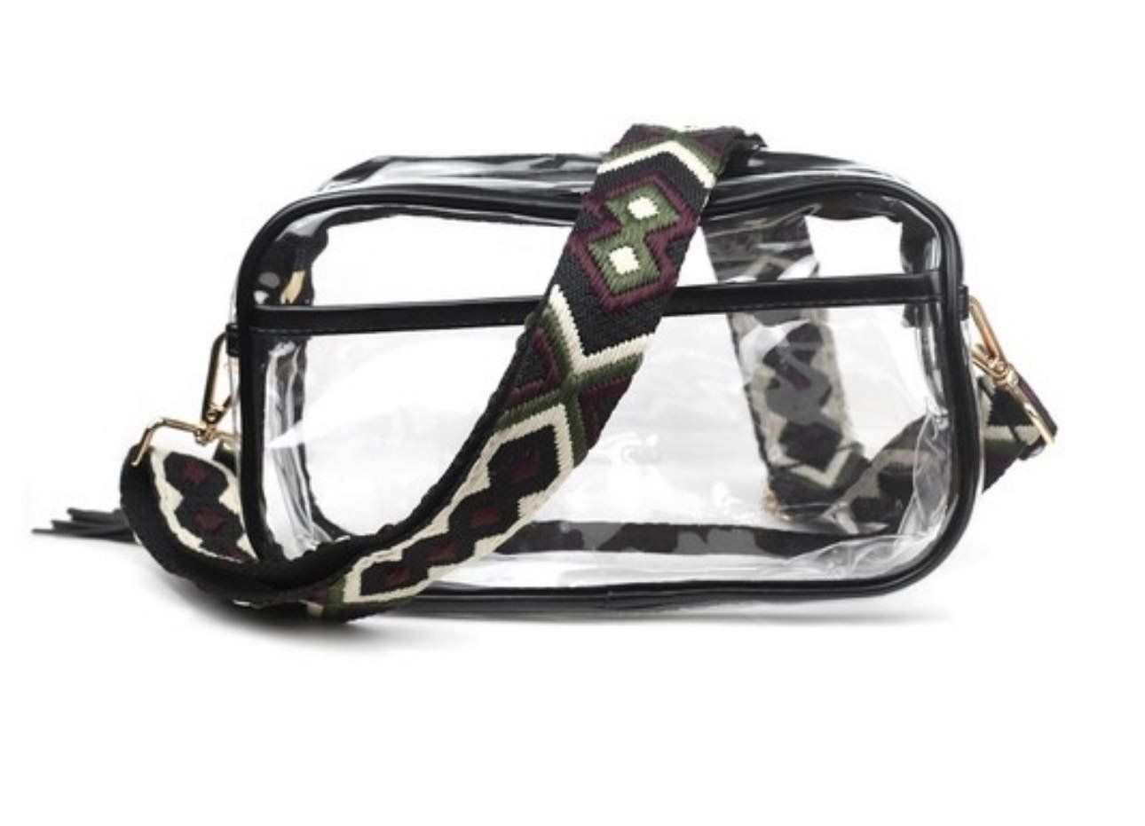 Clear Guitar Strap Stadium Bag