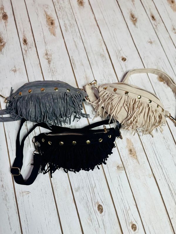 Suede Fringe Bum Bag 