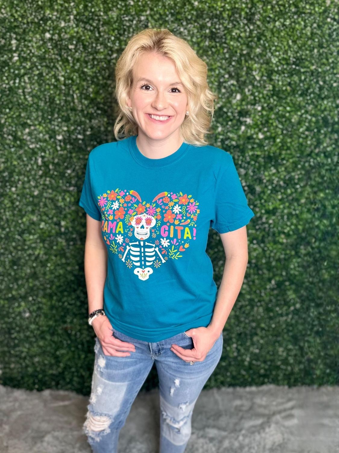 Teal Mamacita Tee 