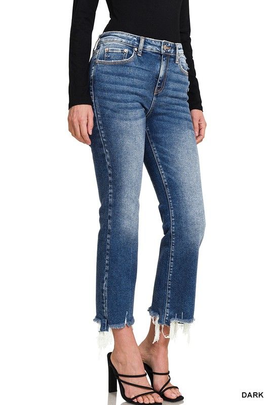 Kick Crop Flare Denim Jeans 