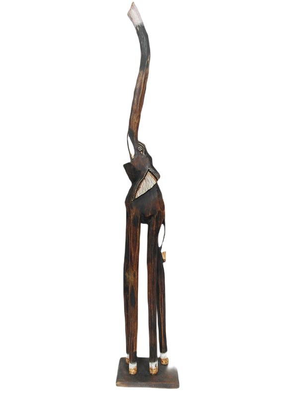 SŁOŃ DREWNIANY 100 CM