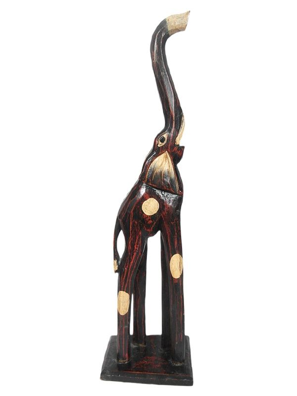 RZEŹBA DREWNIANA SŁOŃ 50 CM