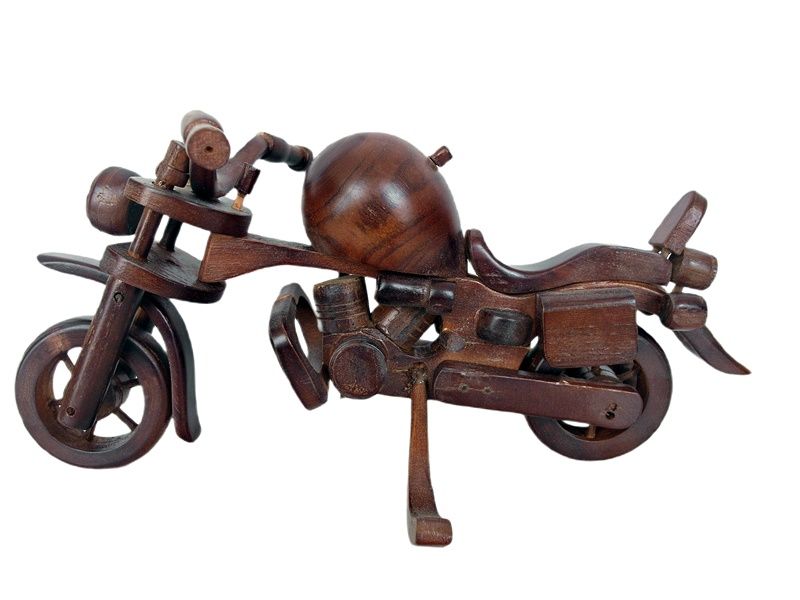 MOTOCYKL DREWNIANY 25 CM