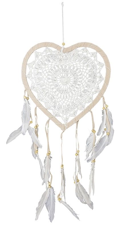 ŁAPACZ SNÓW SERCE 27 CM