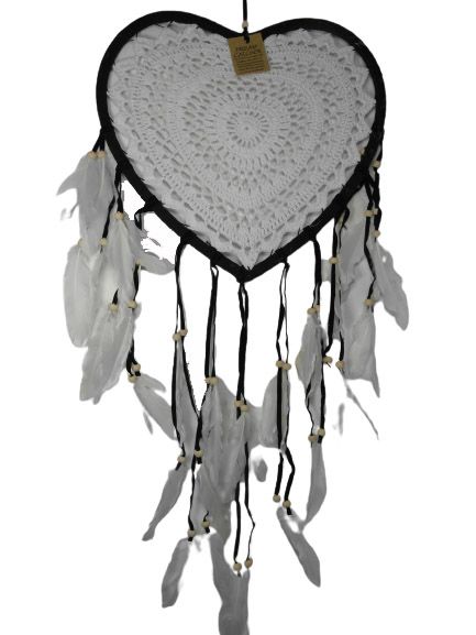 ŁAPACZ SNÓW SERCE 32 CM