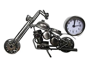 MOTOCYKL METALOWY Z ZEGAREM 18 CM