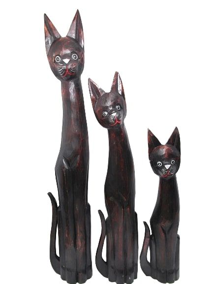 3 KOTY 100/80/60 CM