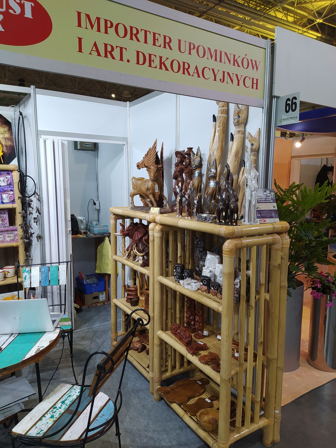 MEBLE- REGAŁY BAMBUSOWE WYS. 140 CM
