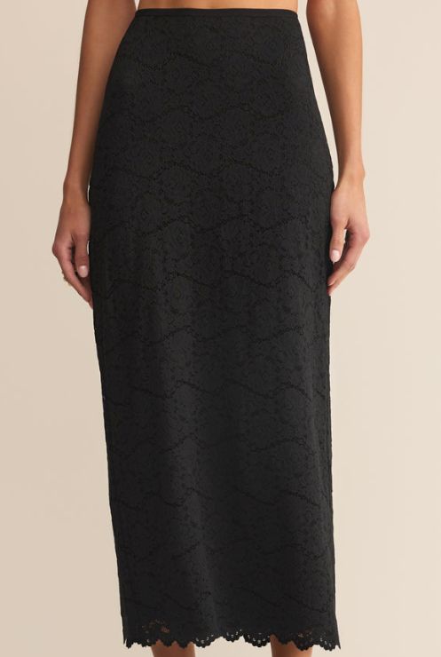Via Lace Midi Skirt