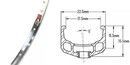 CR-18 700c 36h ALLOY RIM POL/SILVER