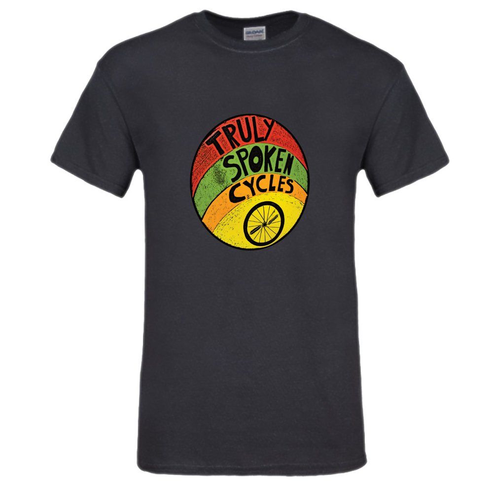 Truly Spoken Circle Logo T Shirt, Color: Black, Size: S