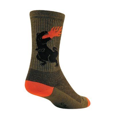 SockGuy Dinosaur Wool Socks 6 inch, Size: Small/Medium