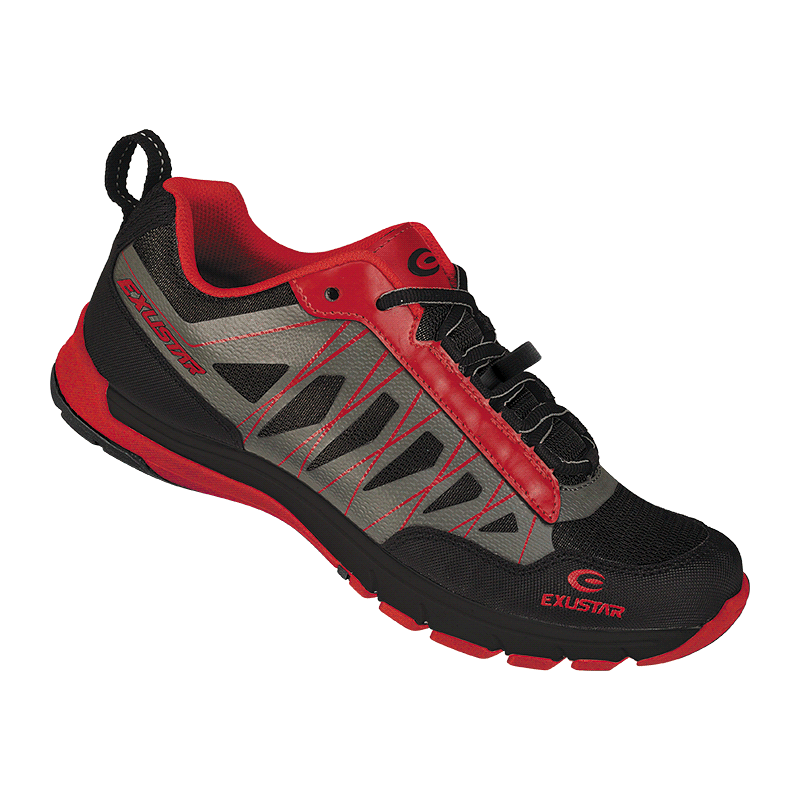 EXUSTAR   SM825 RIDE/WALK MESH URBAN SPD SHOE 37 BLK/RED