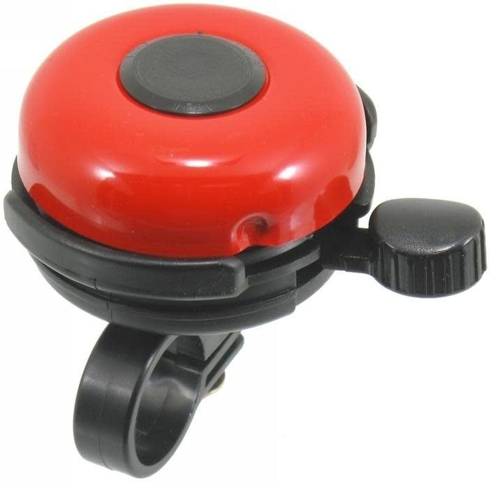 POPPY RING-RING BELL FITS 22.2mm HANDLEBAR CLAMP RED