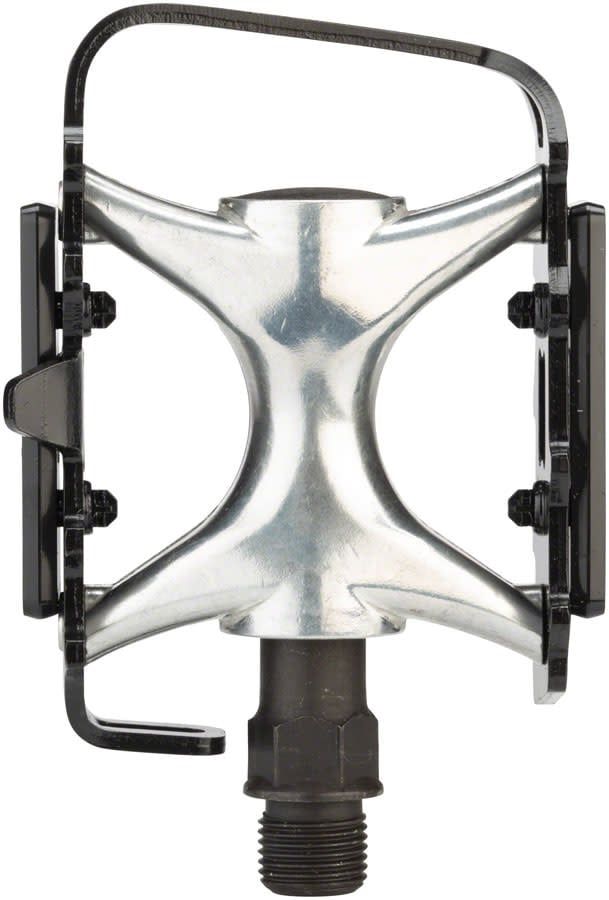 Dimension Mountain Compe Pedals - Platform, Aluminum, 9/16&quot;, Black/Silver