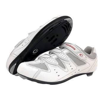 EXUSTAR SR-442 LEATHER/MESH LOOK/SPD-SL ROAD SHOE 37 WHI