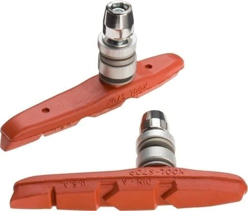 Kool-Stop KS-TLTSA Thinline Threaded Brake Shoes Salmon