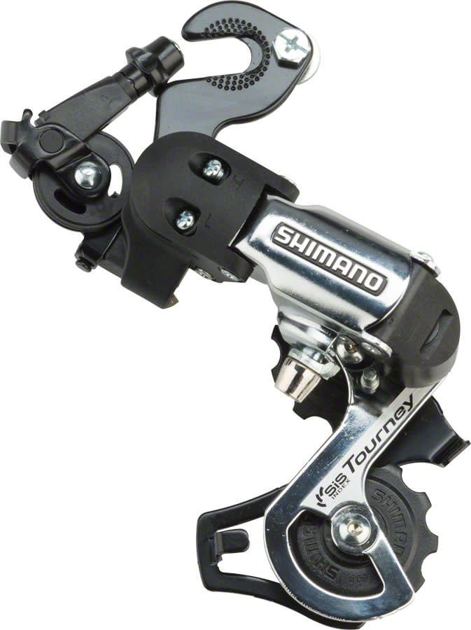 Shimano Tourney RD-FT55A Rear Derailleur - 6,7 Speed, Short Cage, Black/Silver, BMX/Track Frame Hanger