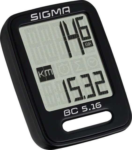 SIGMA  BC-5.16 5-FUNCTION WIRED BIKE COMPUTER