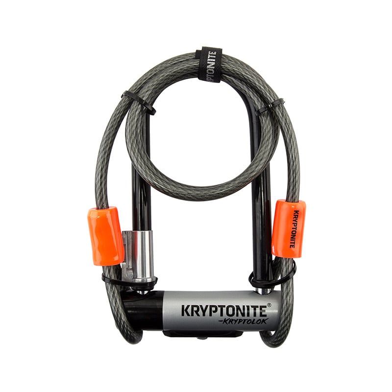 Kryptonite LOCK KRY U KRYPTOLOK MINI-7 3.25x7 w/4ft-CBL BRKT (H)