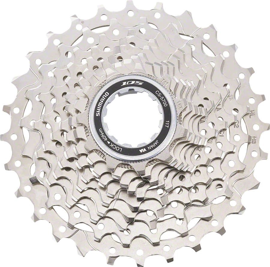 Shimano 105 CS-5700 Cassette - 10 Speed, 11-25t, Silver